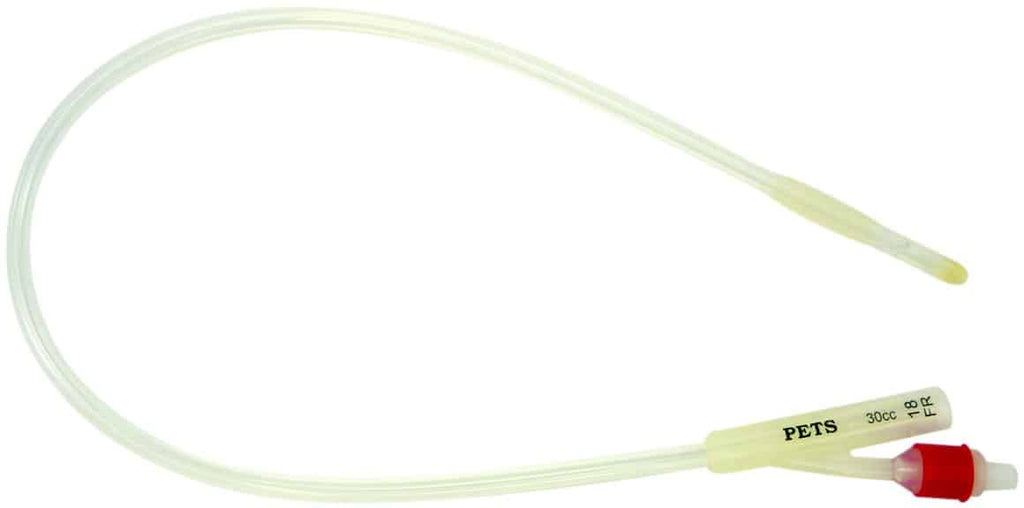 PETS Silicone Catheter 18FR x 30cc 22"