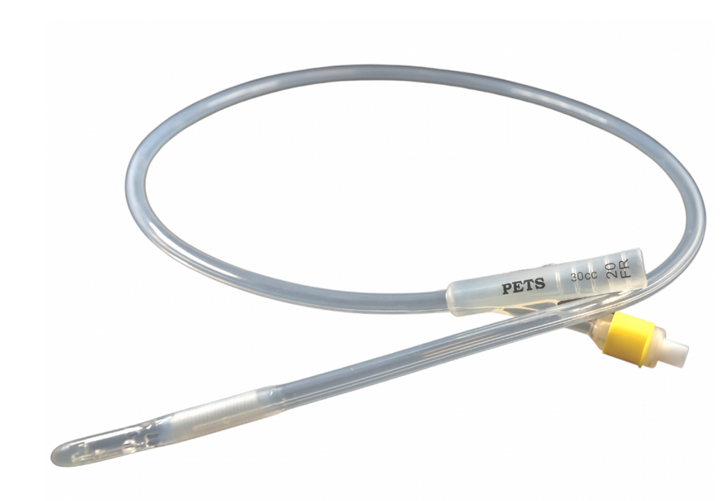 PETS Style Silicone Catheter 18FR x 5cc 22"